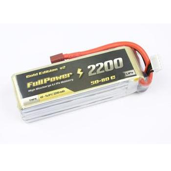 FullPower 4S 14.8V 2200mAh 50C Gold Edition V2 Deans